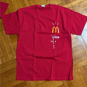 Red Cactus Jack x McDonald Crew T-Shirt